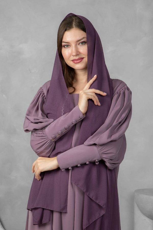 Classic solid color Abaya l Premium Nida Korean Fabric with Modern Sleeve Design